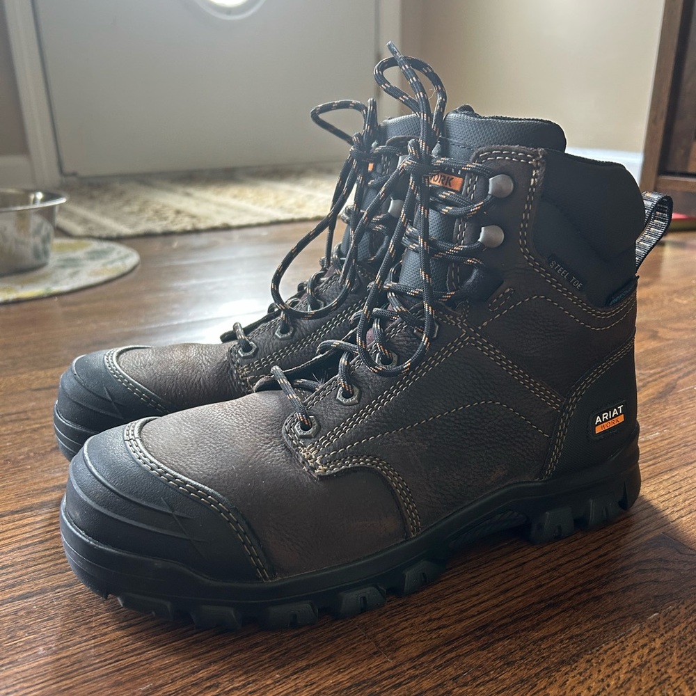 Ariat Men's Steel Toe/Waterproof Leather Work Boots